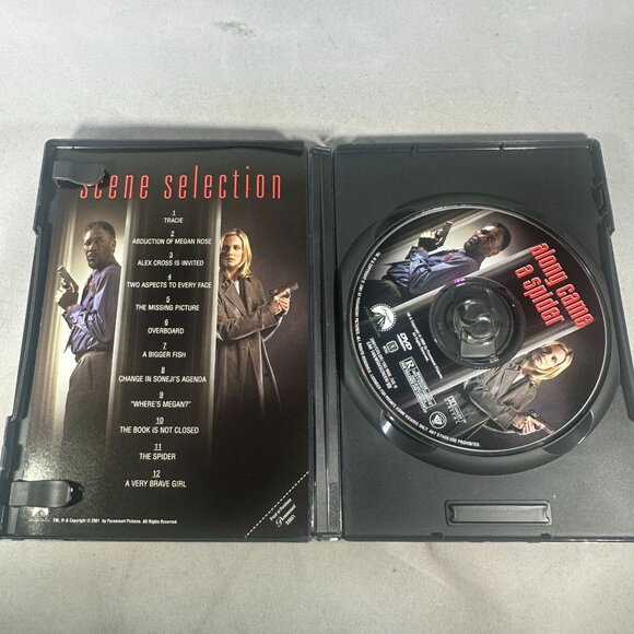 Along Came A Spider Widescreen DVD 2001 Morgan Freeman Thriller Paramount R - Picture 3 of 3